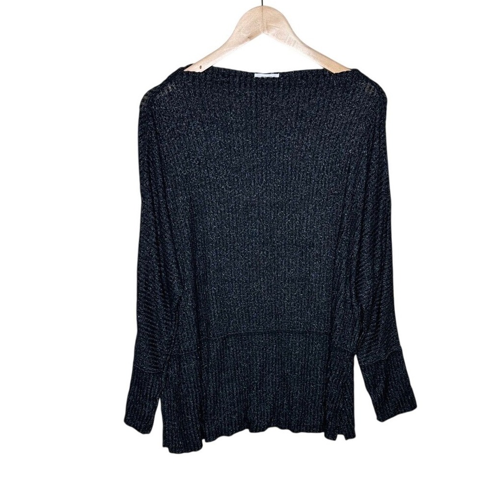 Maurices Dark Gray Light Weight Waffle Knit Sylvan Tunic Top Women's Size 0X